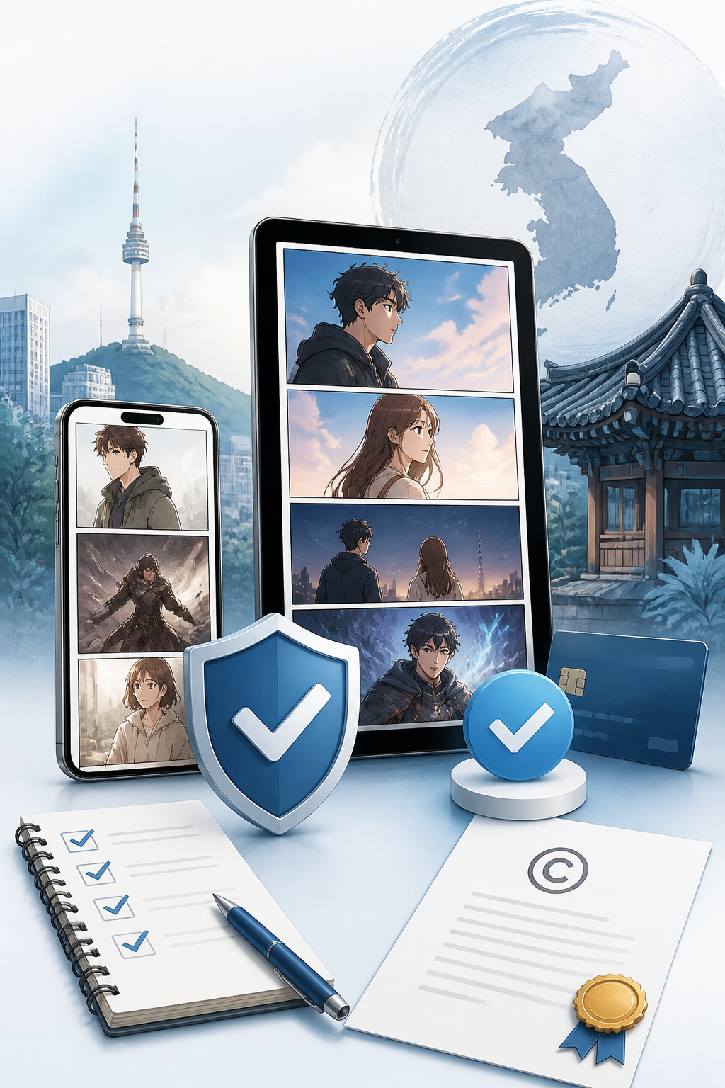 탑툰 정보 안내 이미지