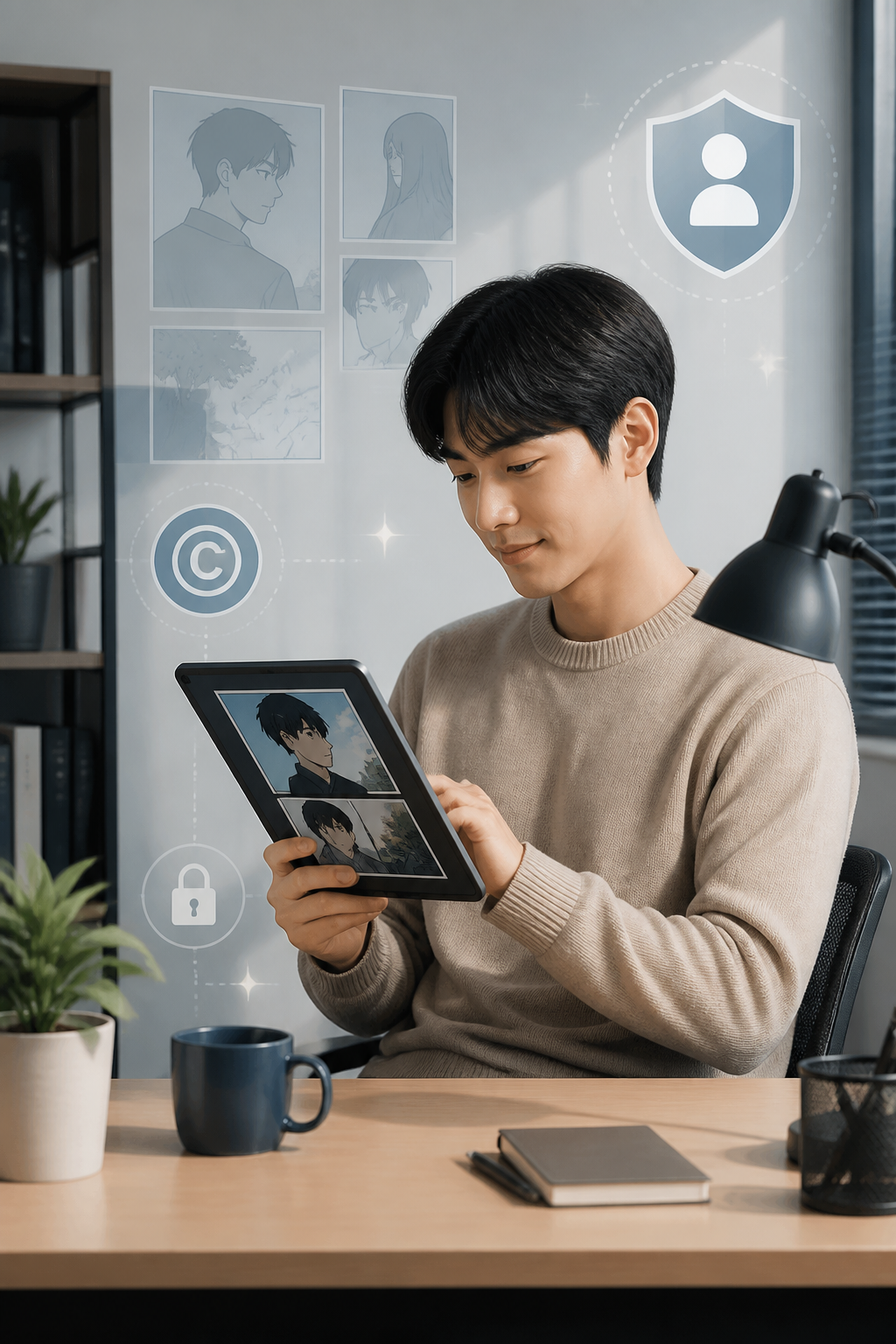웹툰 사이트 정보 안내 이미지